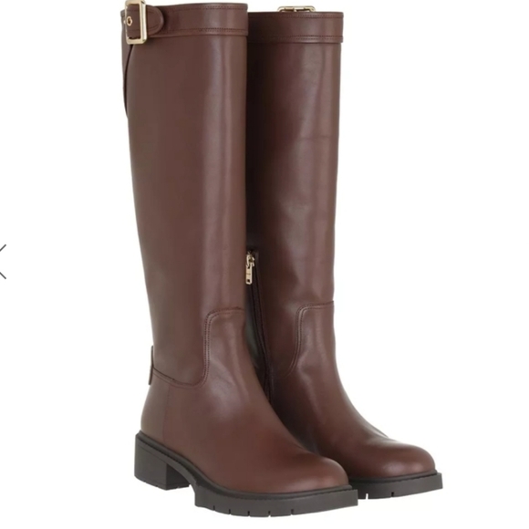 Coach Leigh Tall Riding Leather Boots - Picture 15 of 16